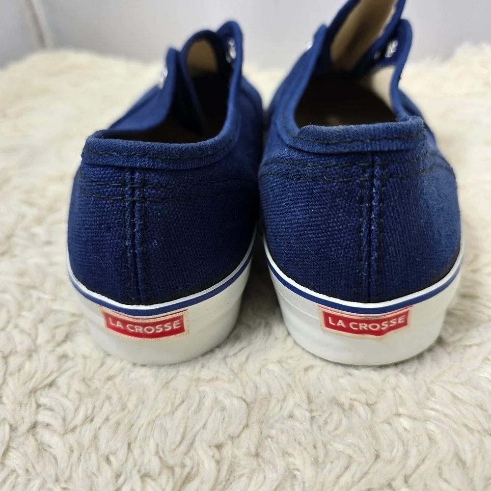 Vintage‎ 60's LaCrosse Masters Sneakers Womens 6.5 Navy Blue Made in USA Canvas